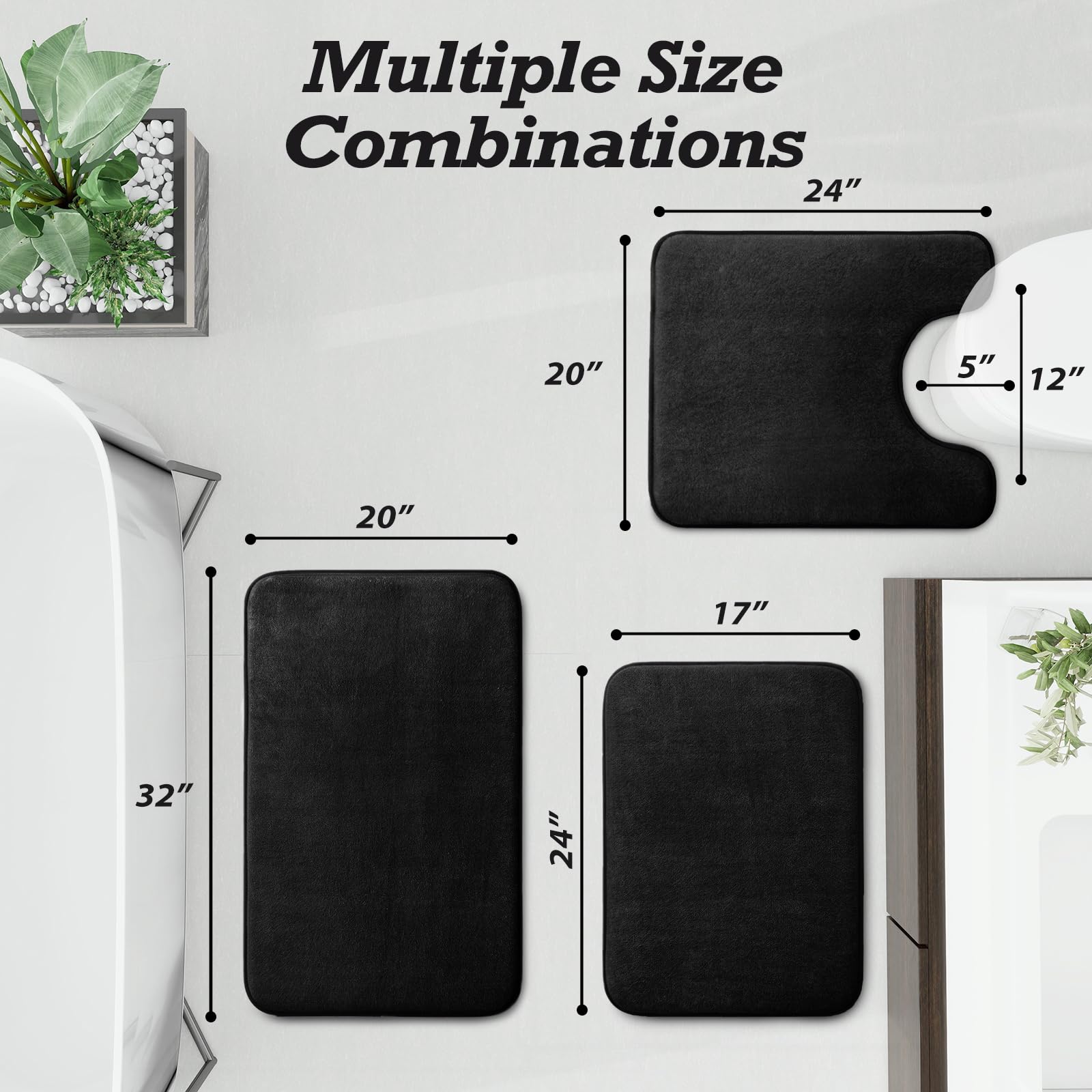 HUXMEYSON non-slip backing detail with PVC dots offering secure floor traction
