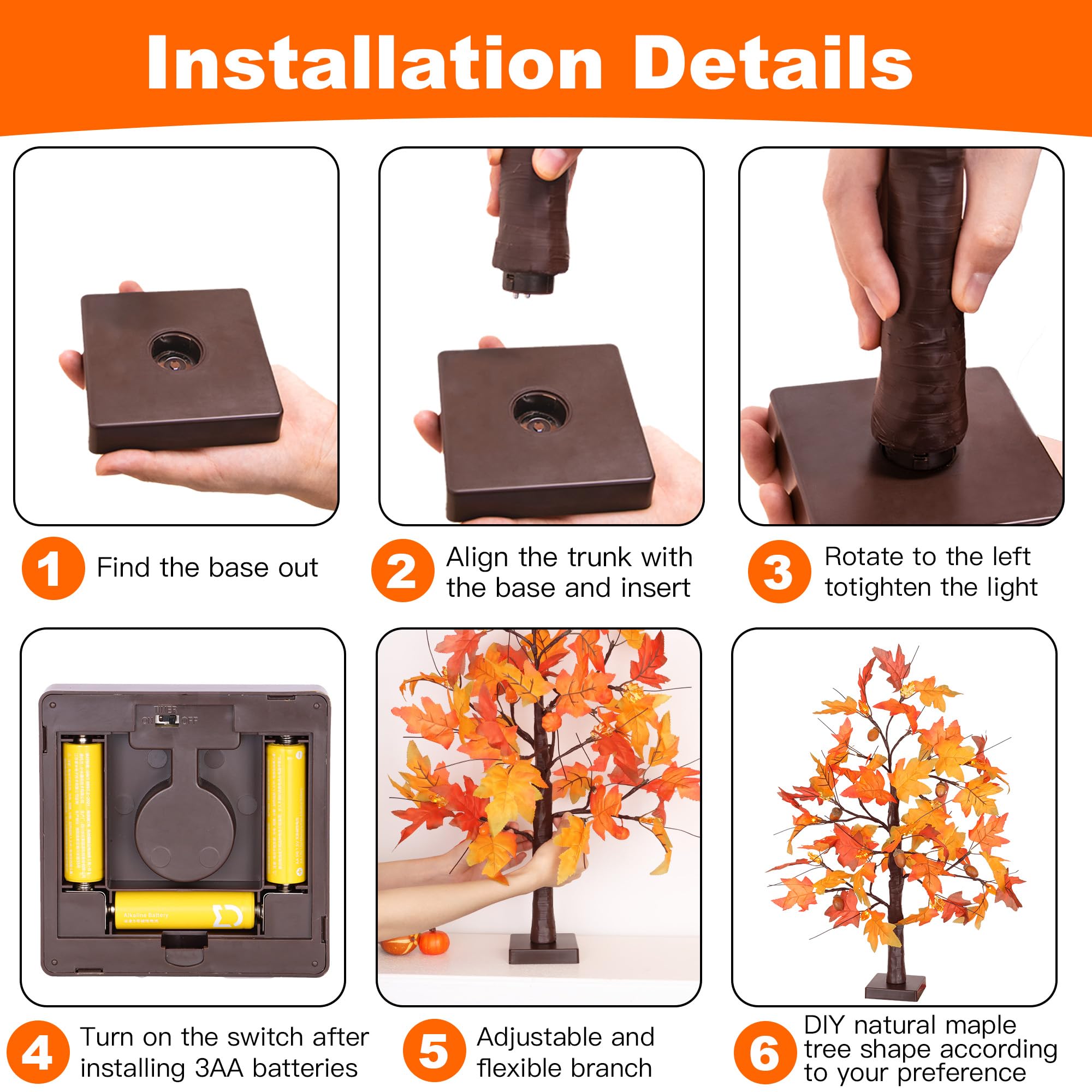 Huyamap flexible branch detail demonstrating easy shaping benefit
