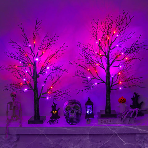 Huyamap close-up of bendable branch and orange purple LED detail for shaping