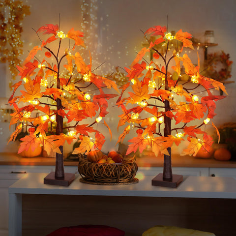 Huyamap miniature pumpkins and acorns on branches for harvest styling