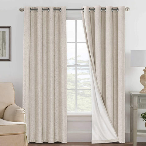 H.VERSAILTEX front panels hanging showing elegant blackout benefit