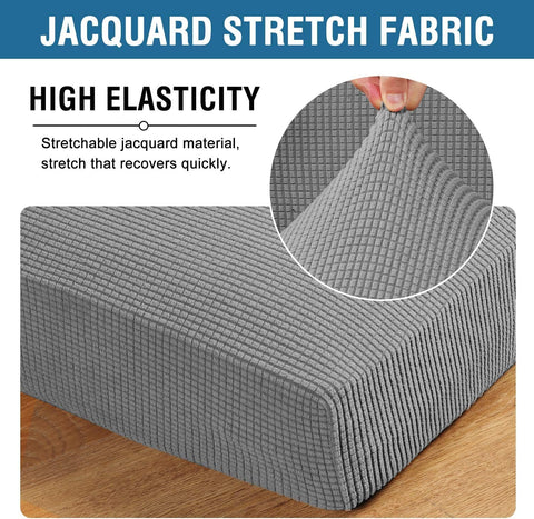 H.VERSAILTEX three-piece set laid flat, easy-to-install and full cushion coverage