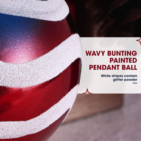 H&amp;W close-up of stars-and-stripes print highlighting durable finish
