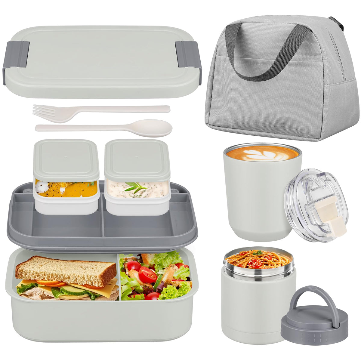 HWONMTE front view of boxed bento set showing complete kit and portability benefit