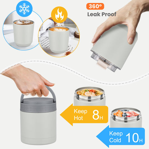 HWONMTE insulated lunch bag open showing foil lining and thermal protection