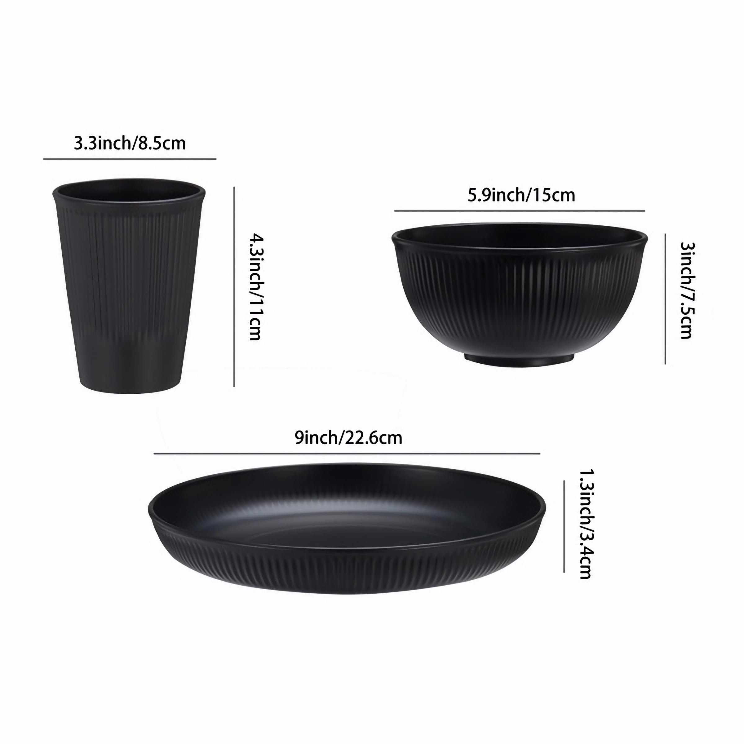HXYPN bowl top view stacked to show space-saving nesting and easy storage