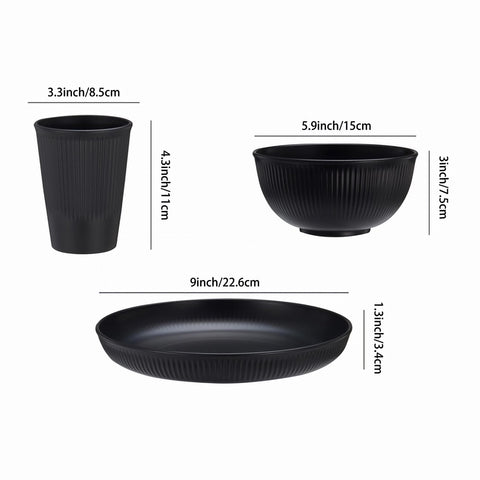 HXYPN bowl top view stacked to show space-saving nesting and easy storage