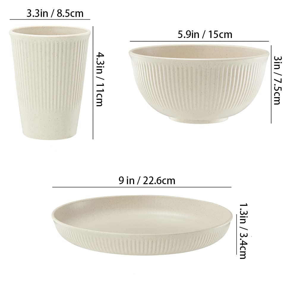 HXYPN stacked plates and bowls demonstrating space-saving storage and easy cabinet organization benefit