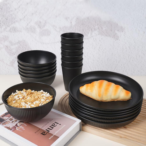 HXYPN plate close texture detail highlighting wheat-straw finish and durable feel