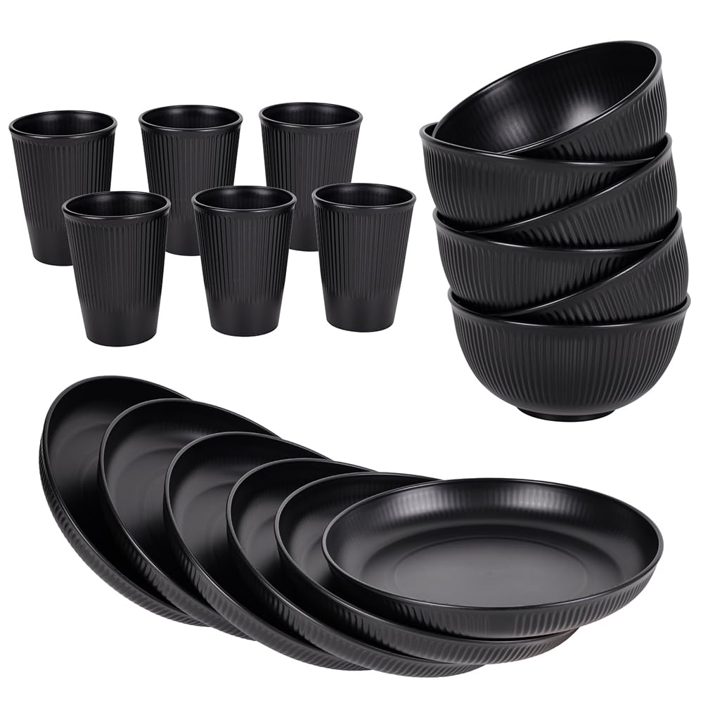 HXYPN table setting lifestyle showing elegant matte black look and everyday style