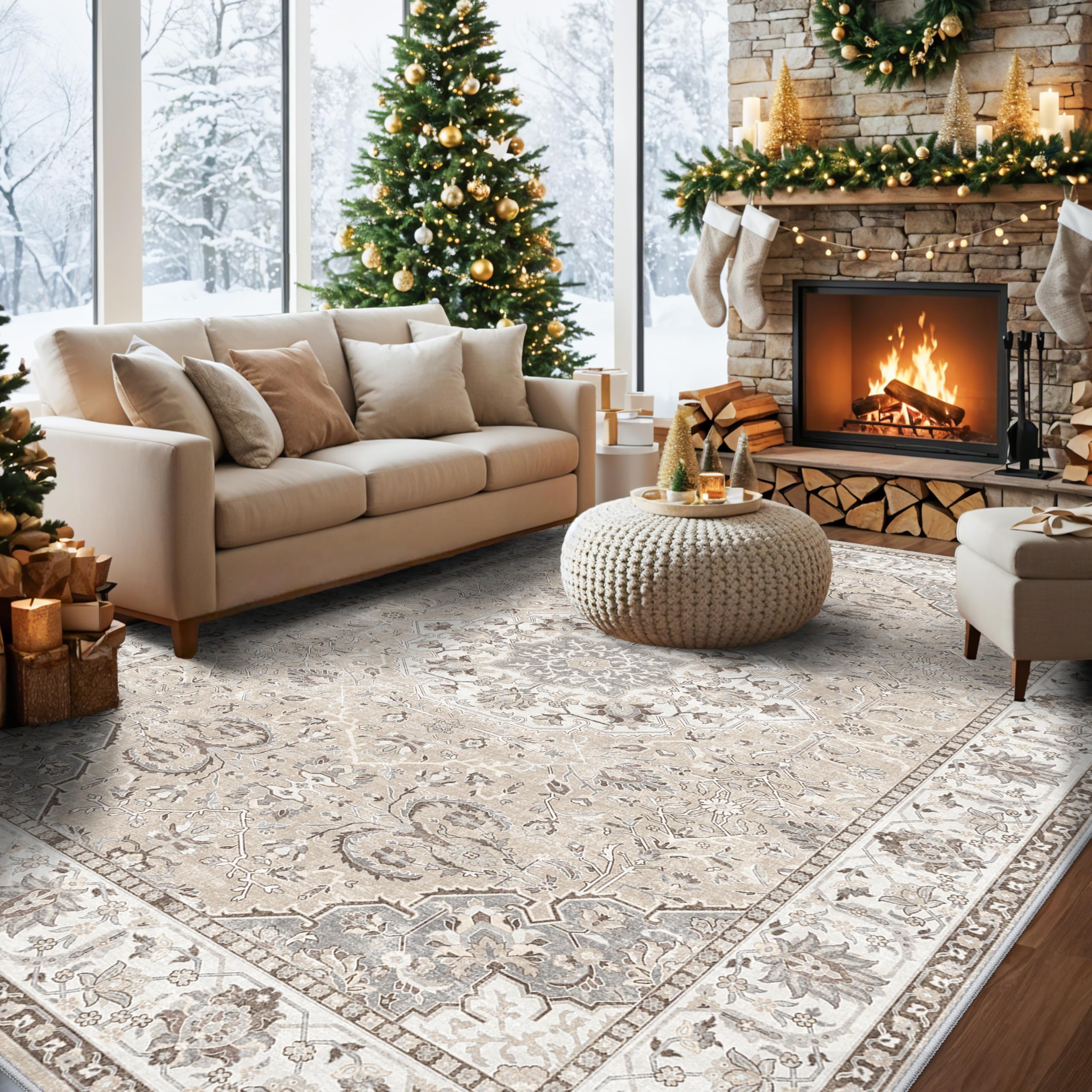 HY HAO YUN LAI rug placed under sofa showing thin profile and furniture compatibility