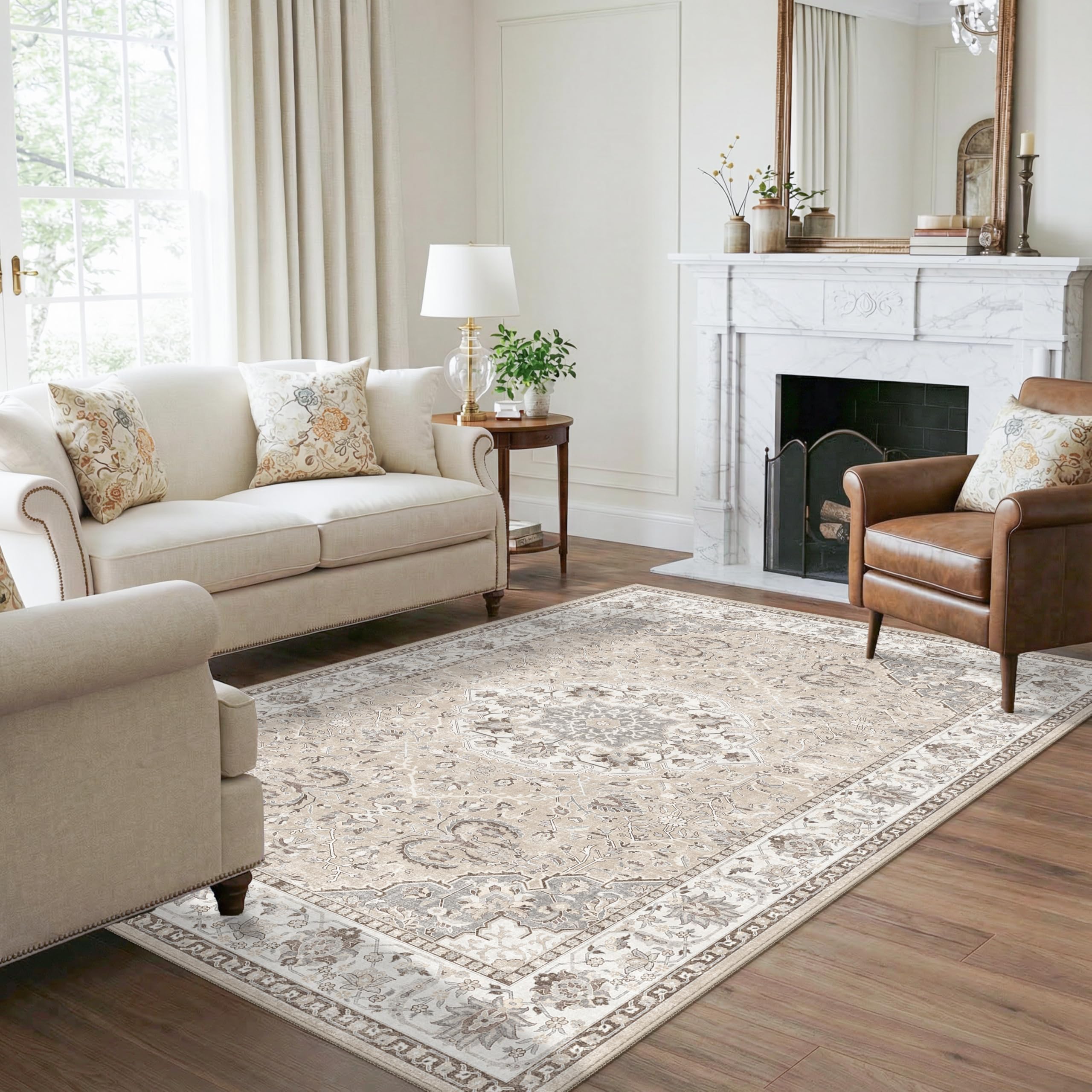 HY HAO YUN LAI rug under dining table demonstrating water‑resistant protection