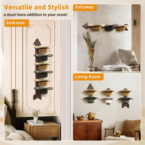 HYDERMUS mounted in closet demonstrating vertical storage and space-saving benefit