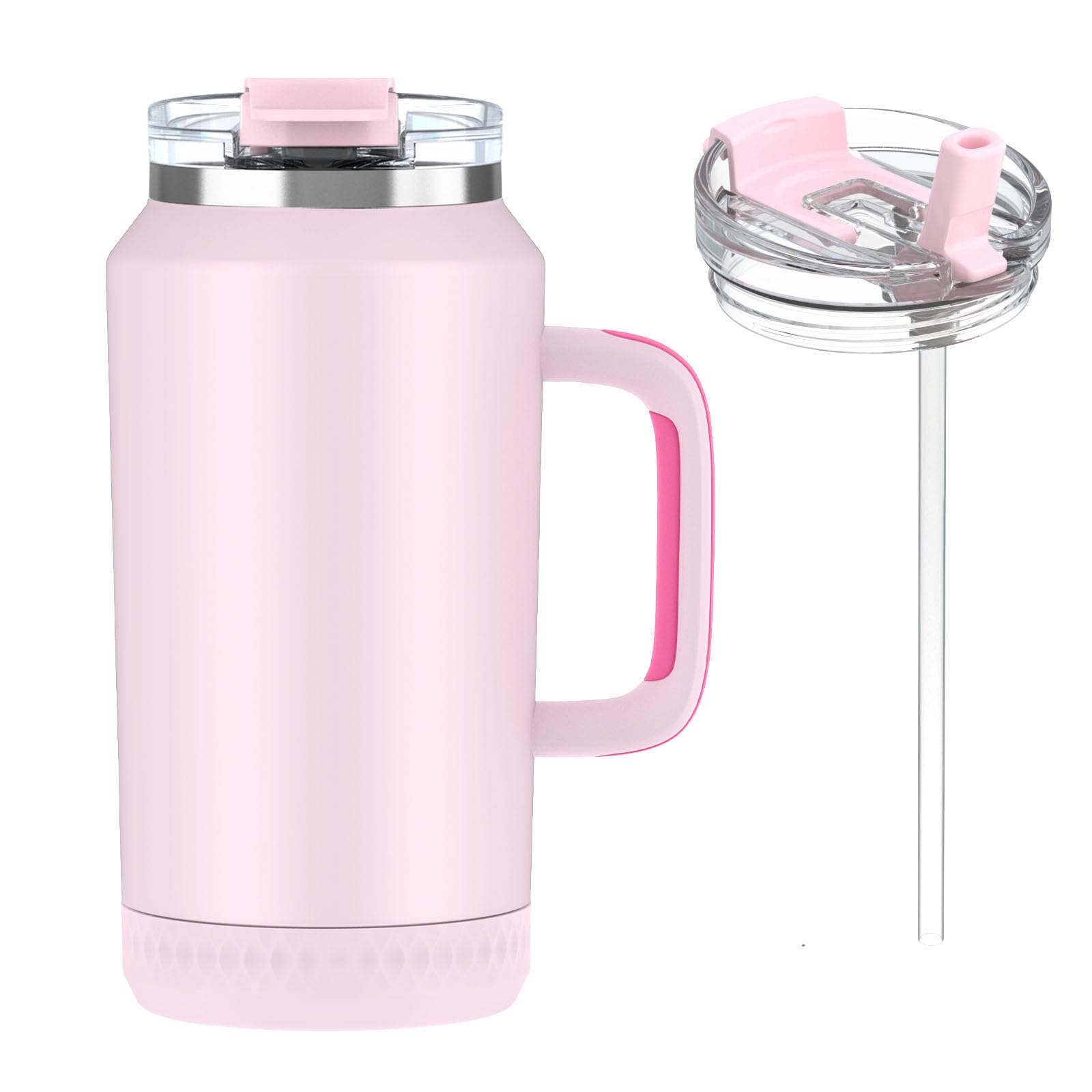 Hydraful front view of 64oz tumbler showing large capacity and sleek finish