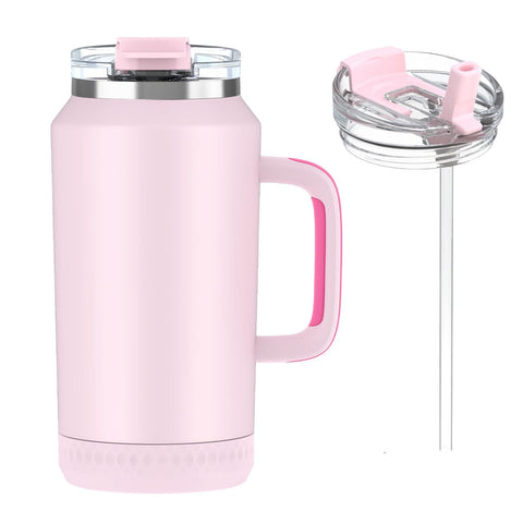 Hydraful front view of 64oz tumbler showing large capacity and sleek finish