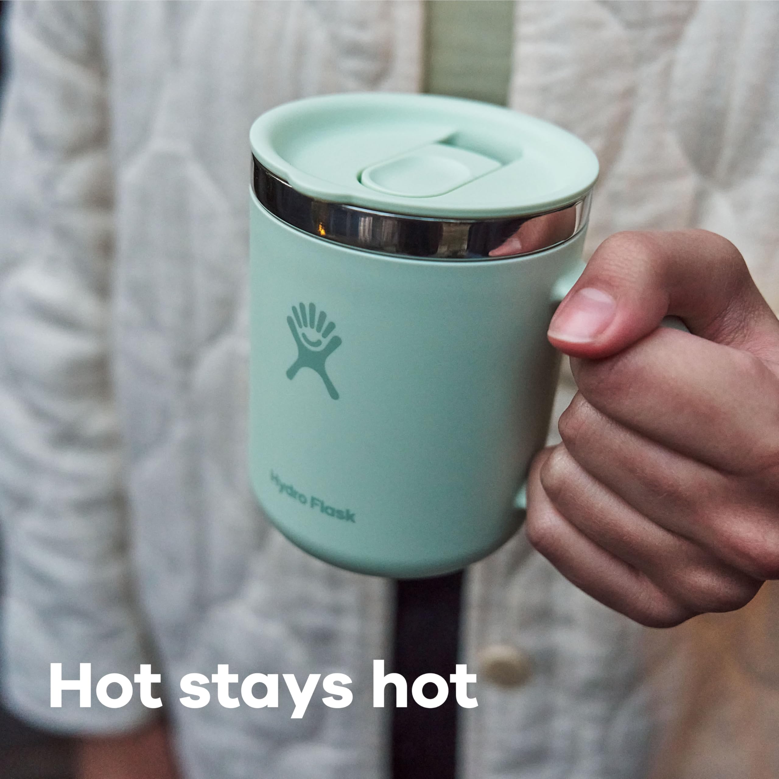 Hydro Flask soft-touch exterior close-up highlighting comfortable secure grip
