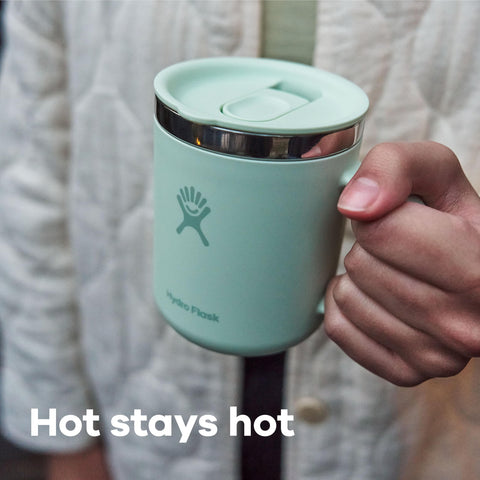Hydro Flask soft-touch exterior close-up highlighting comfortable secure grip