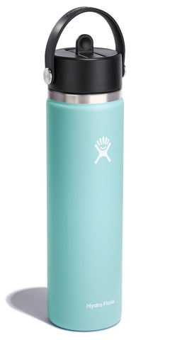 Hydro Flask wide mouth filled with ice demonstrating easy filling benefit