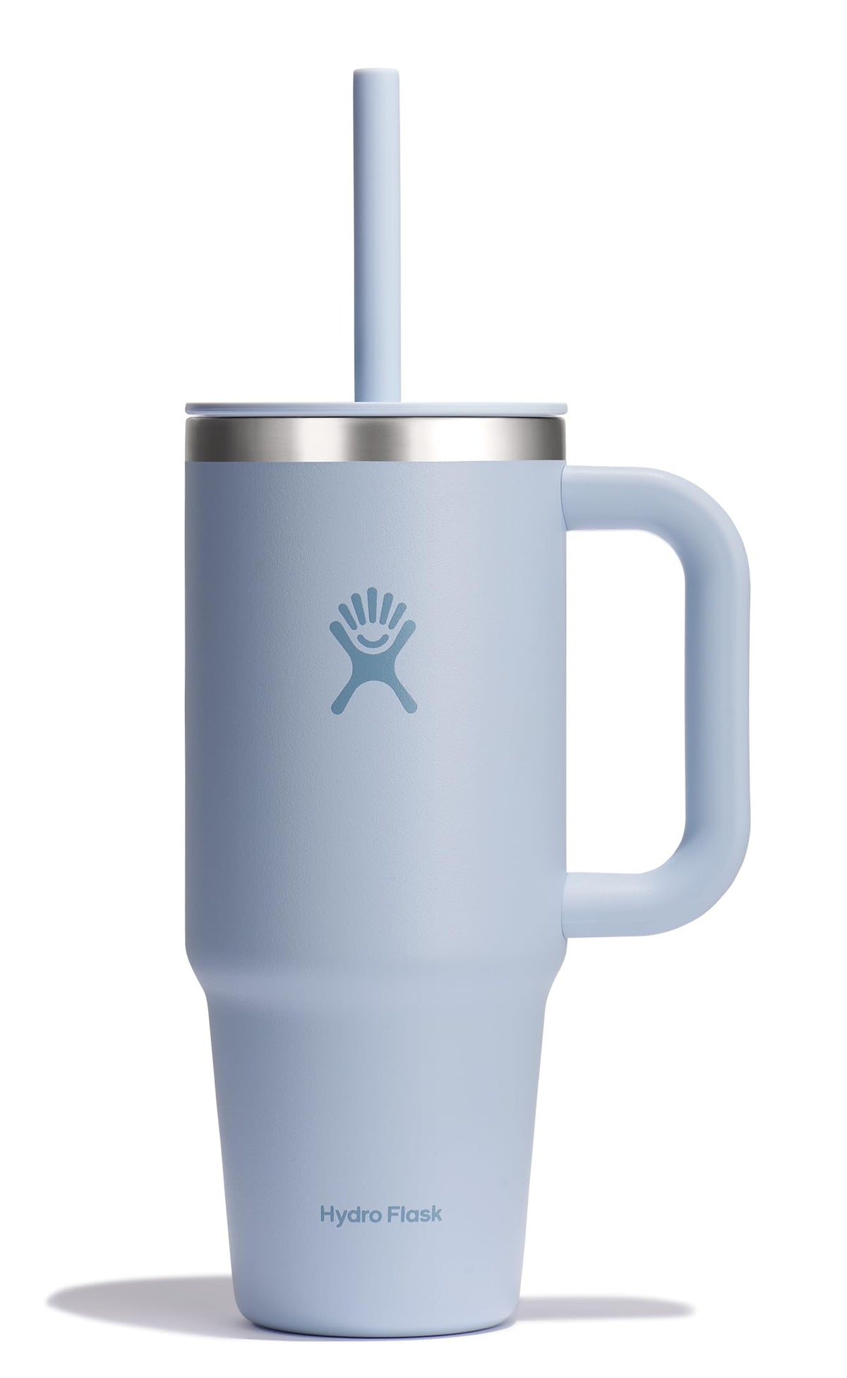 Hydro Flask 24 oz surf blue front view showing clean finish and capacity benefit