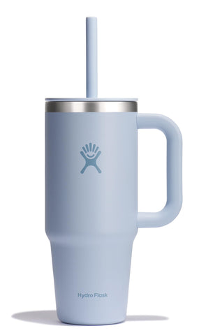 Hydro Flask 24 oz surf blue front view showing clean finish and capacity benefit