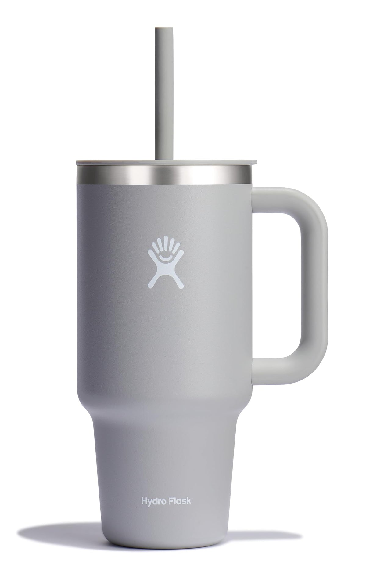 Hydro Flask 32 oz Birch front profile with handle showing easy carry benefit
