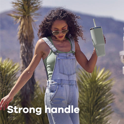 Hydro Flask inside a backpack to show true-to-size capacity and portability
