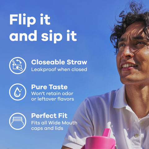 Hydro Flask lid disassembled for cleaning — removable parts for hygienic maintenance