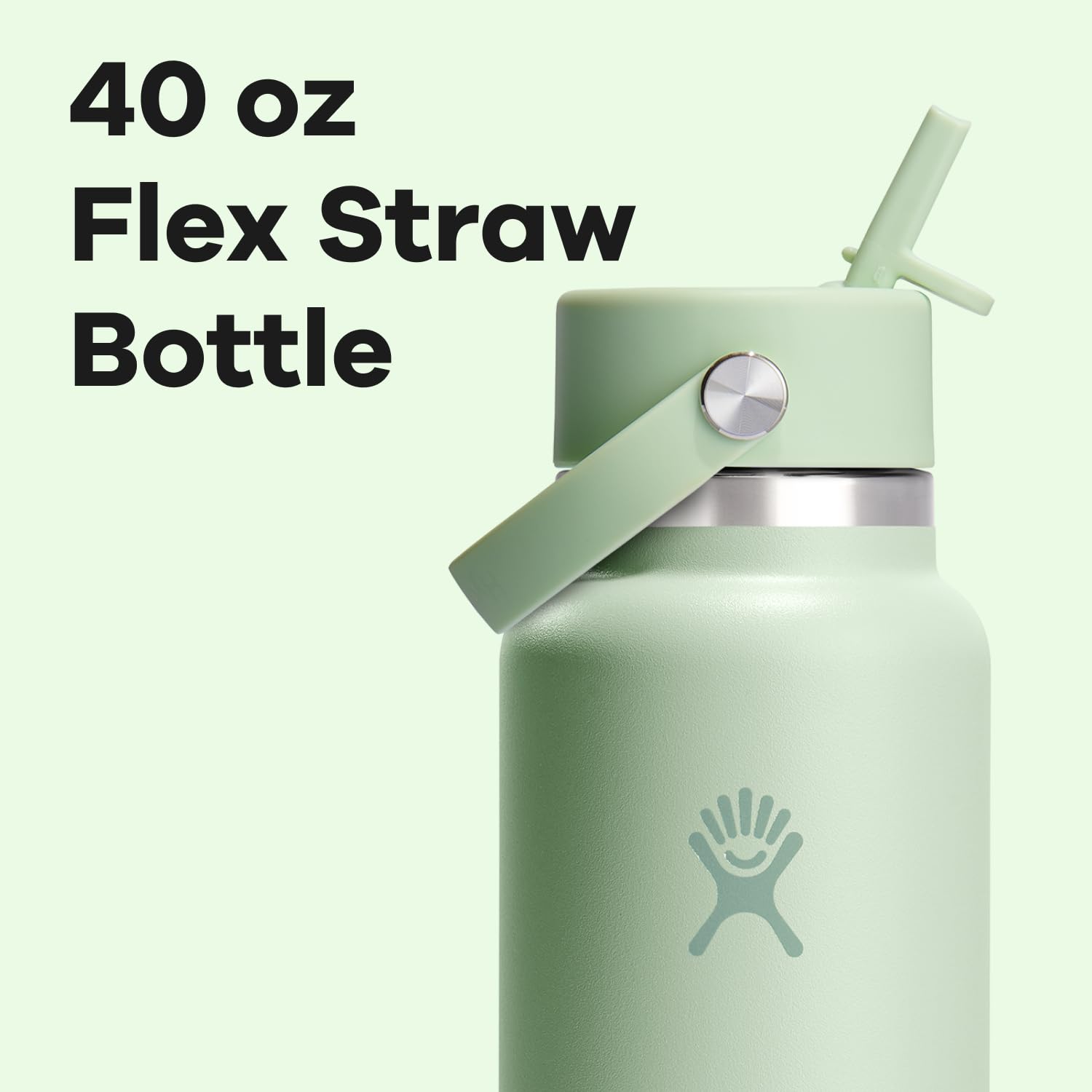Hydro Flask wide mouth filled with ice cubes — keeps beverages cold and ice-friendly