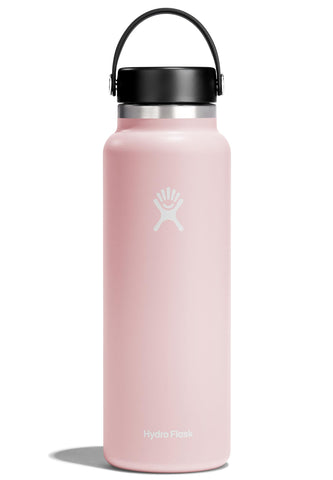Hydro Flask 40 oz wide front view showing bottle design and large capacity