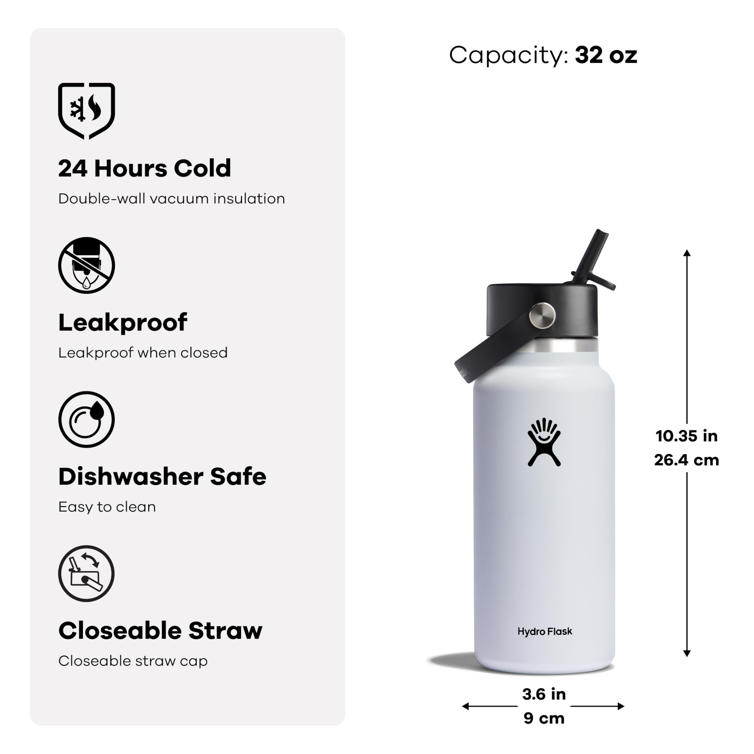 Hydro Flask being used while running to show one-handed sip convenience