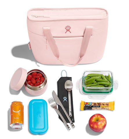 Hydro Flask tote water-resistant zipper close-up preventing moisture benefit