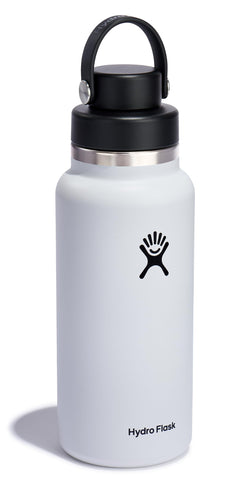 Hydro Flask close-up of Flex Chug Cap spout highlighting controlled flow and leakproof benefit
