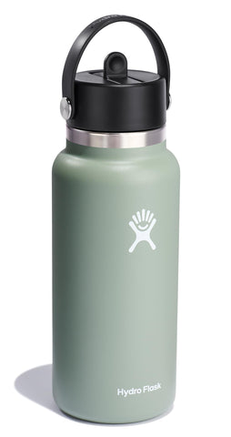 Hydro Flask flex straw cap close-up showing leakproof sipping benefit