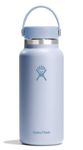 Hydro Flask front view showing Surf Blue bottle and clean design for durable hydration