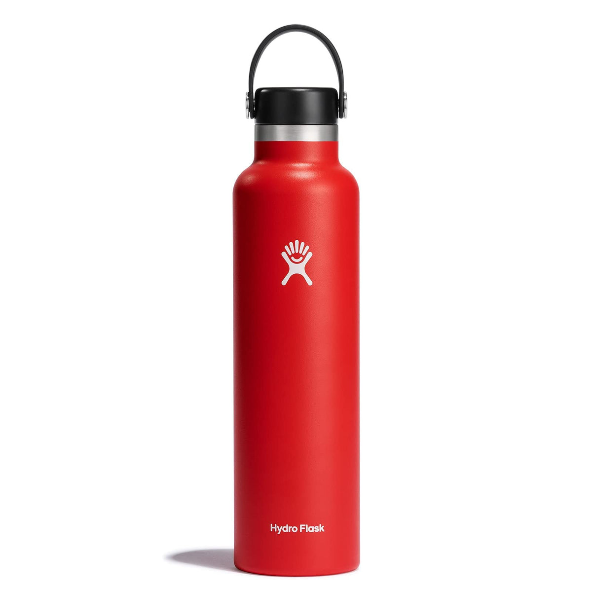 Hydro Flask Goji front view showing cap and sleek finish, durable and leakproof