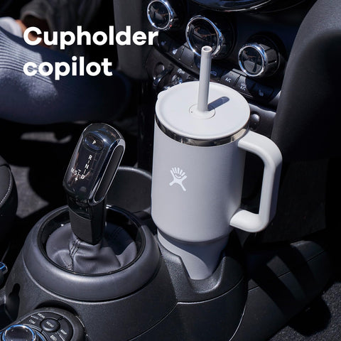 Hydro Flask handle close-up showing ergonomic grip for comfortable carrying