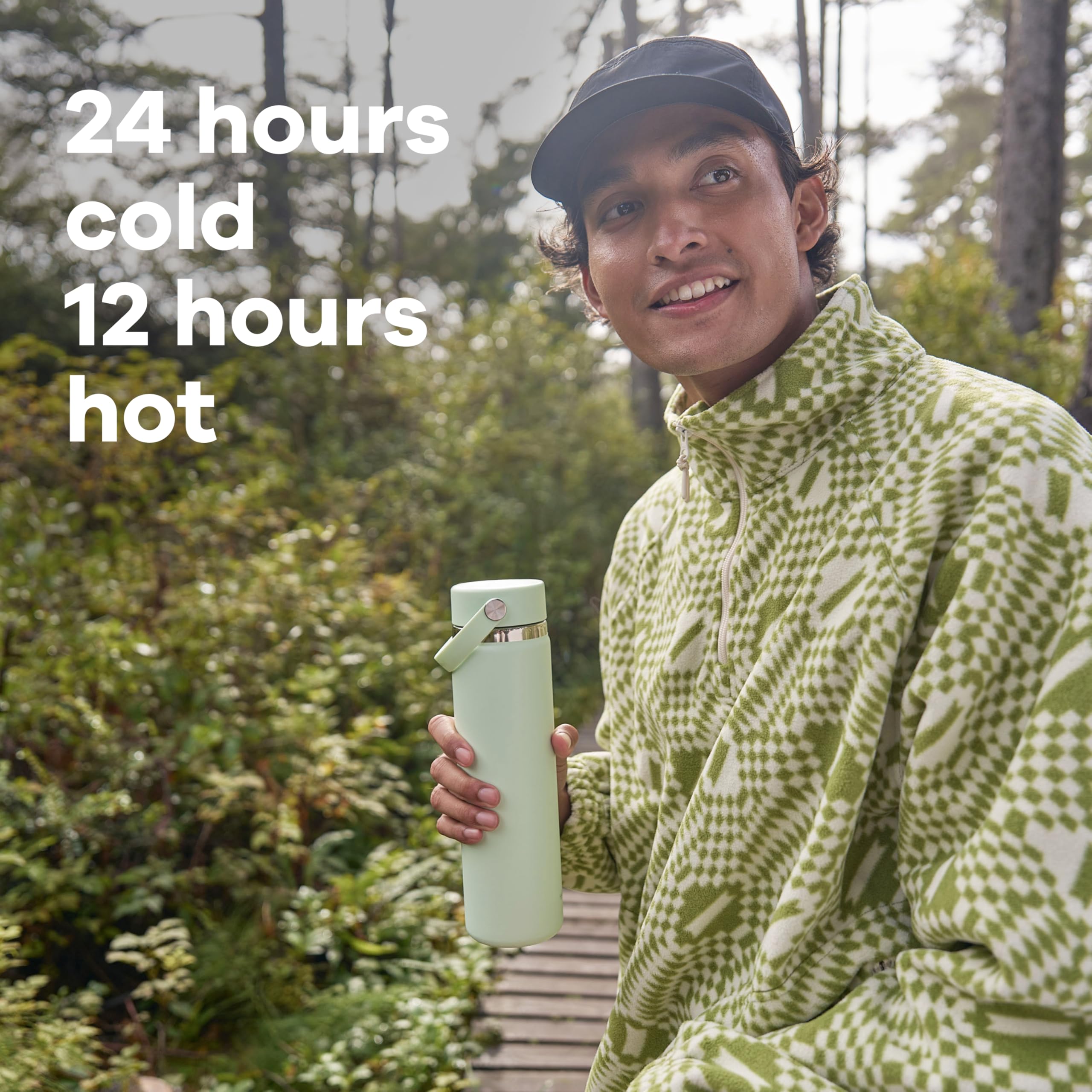 Hydro Flask inside a backpack demonstrating portable, leakproof hydration on commute