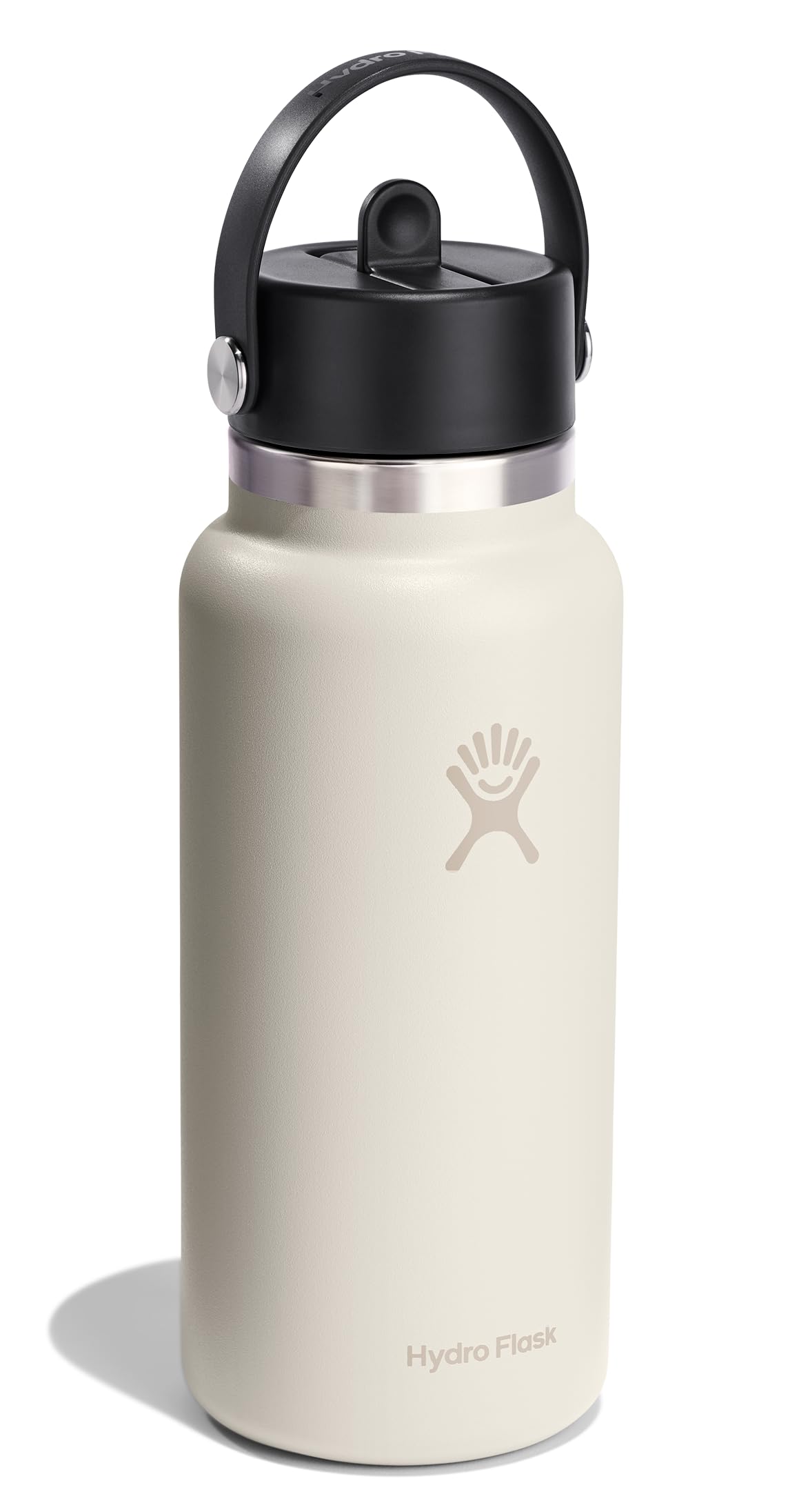 Hydro Flask close-up of Flex Straw Cap, easy one-handed flip and leak protection