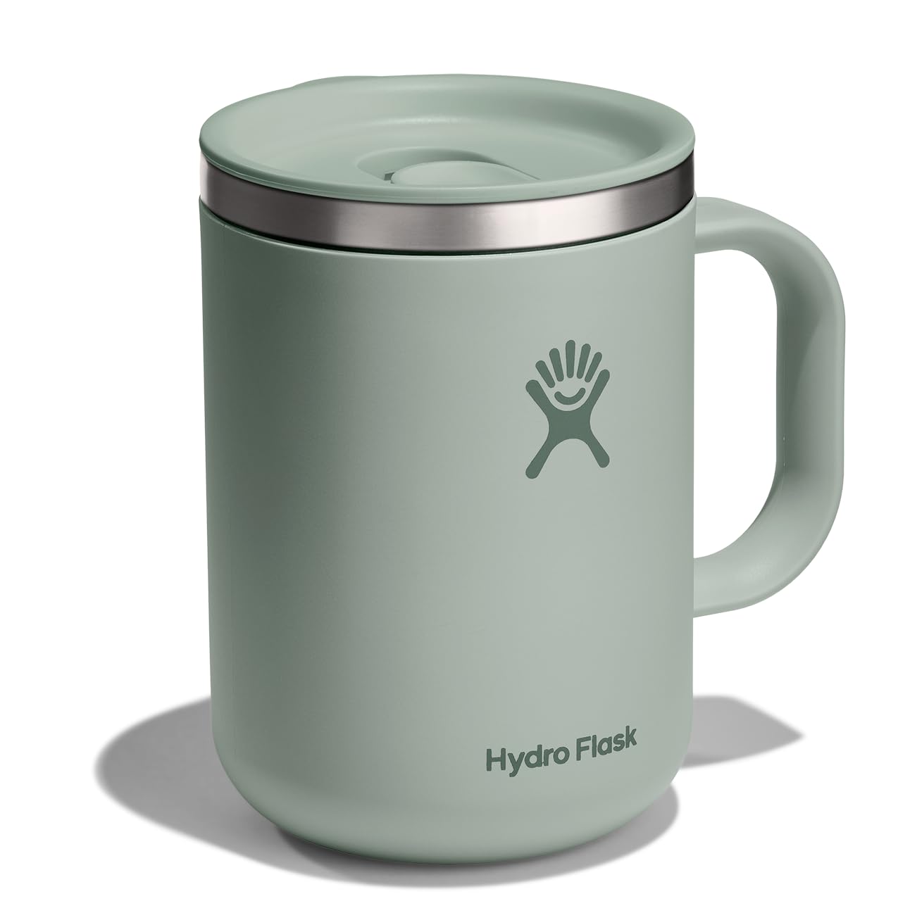 Hydro Flask closeup of press-in lid highlighting leak resistance and ease