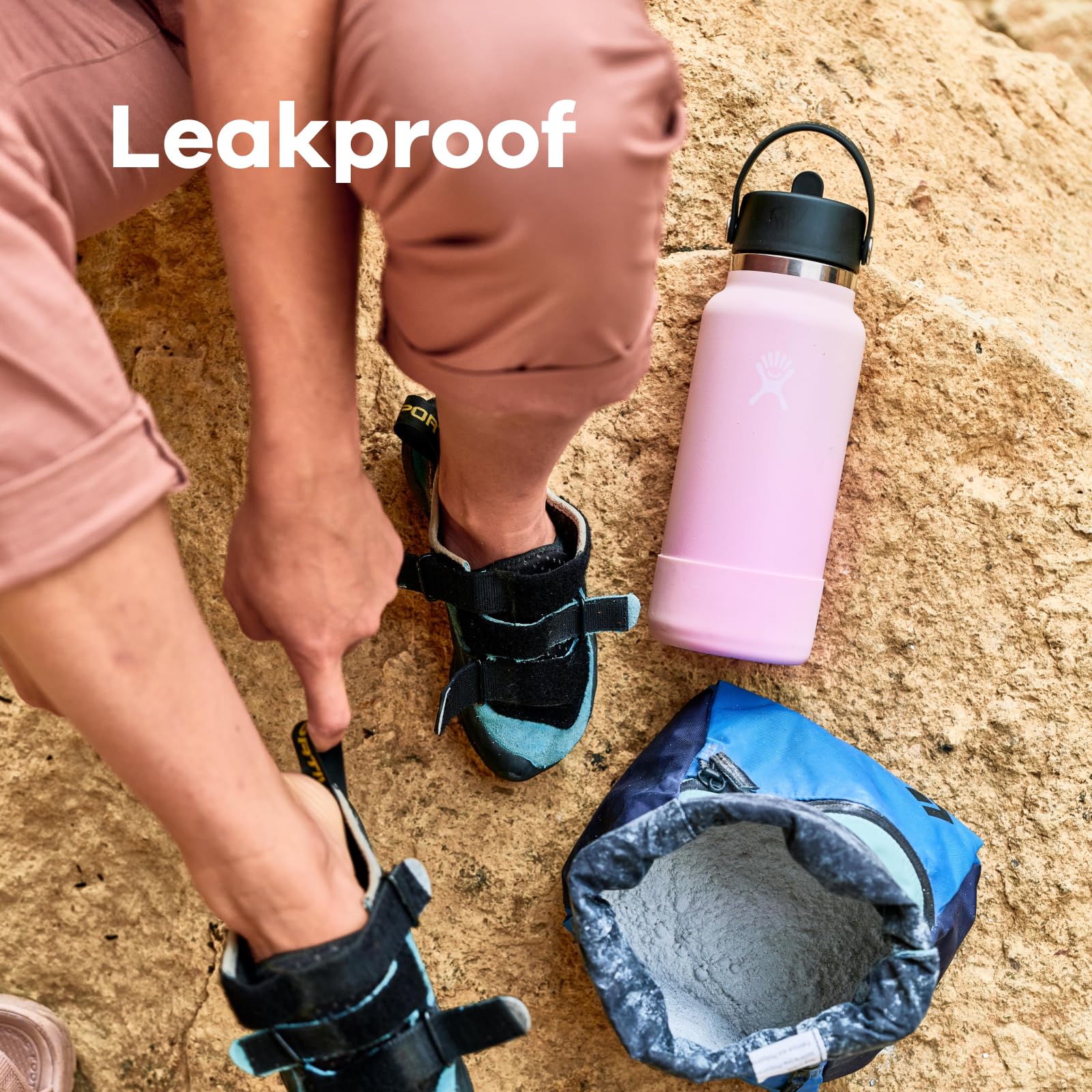Hydro Flask on a picnic table showing durable construction and outdoor readiness