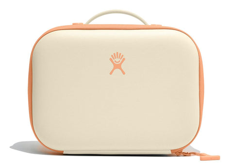Hydro Flask lunch box front packaging in coconut cream showing durable exterior and brand