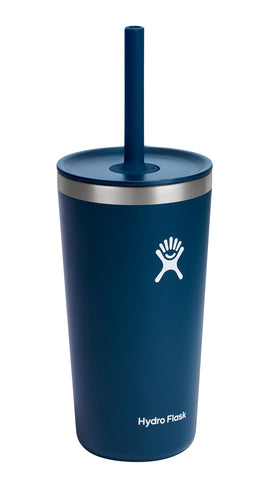 Hydro Flask held in hand to show true 20 oz size and portability