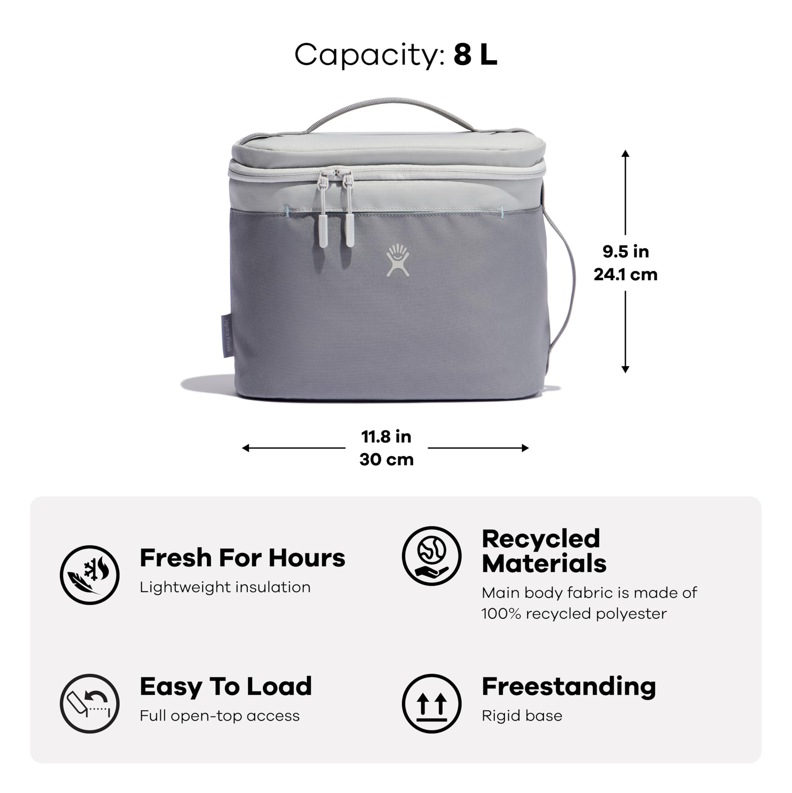 Hydro Flask beside bento box showing true-to-size capacity benefit