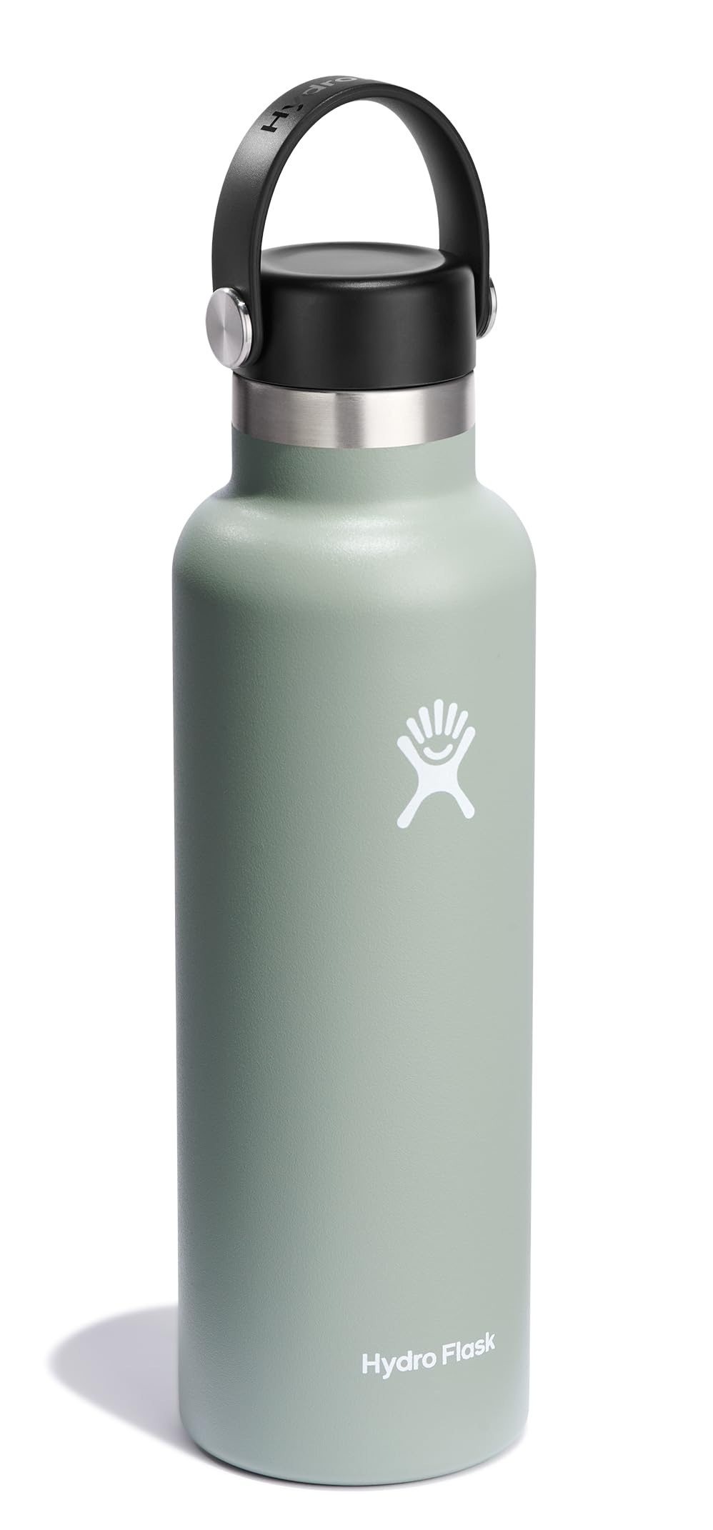 Hydro Flask stainless steel interior close-up, shows pure-taste, no flavor transfer