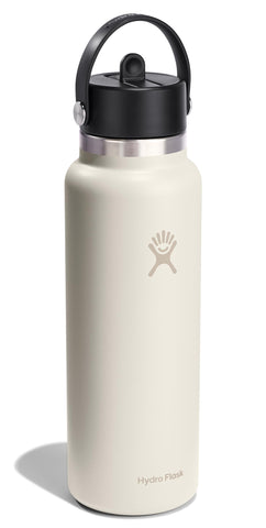 Hydro Flask Flex Straw cap close-up showing leakproof seal and easy sip