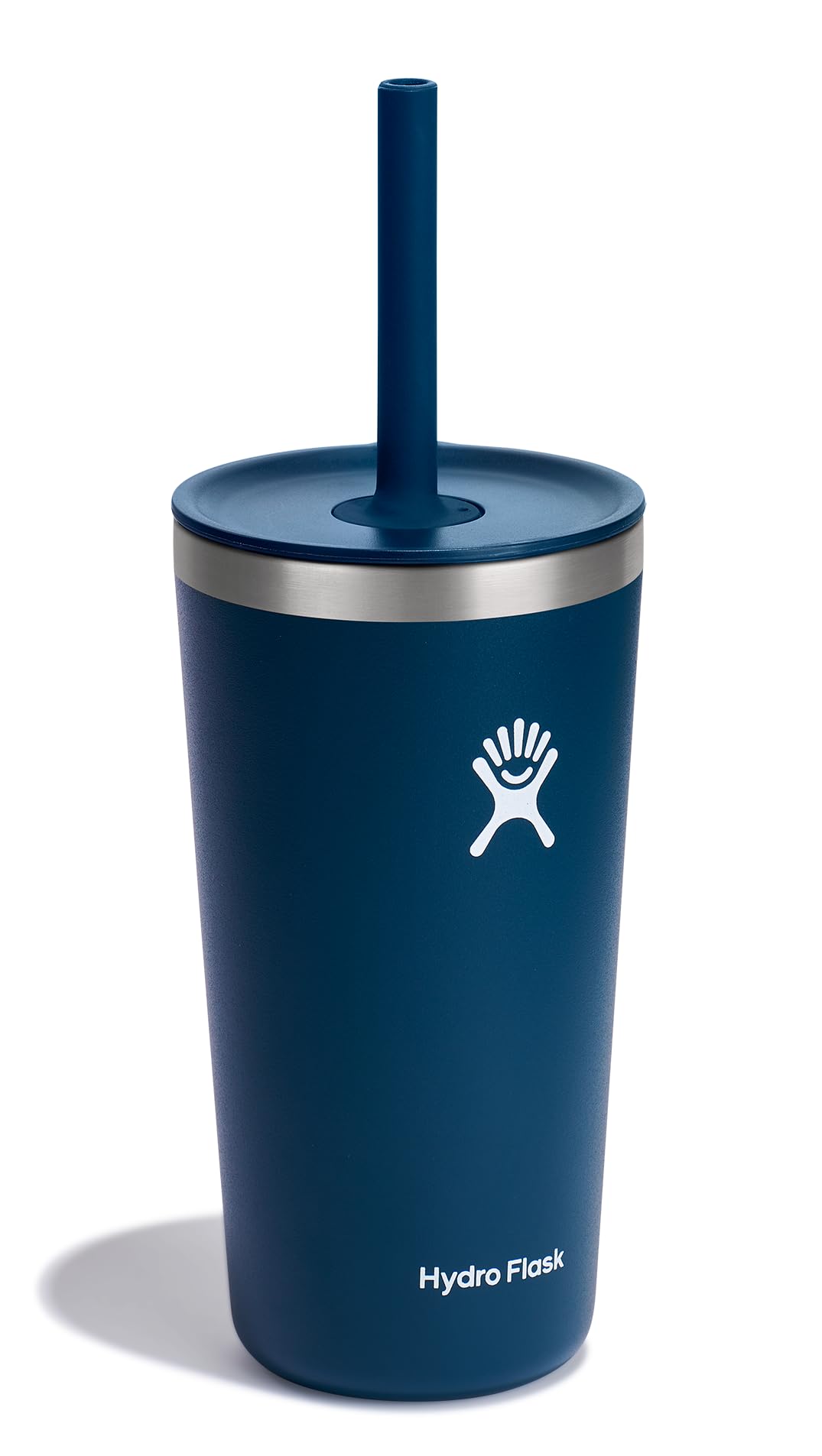 Hydro Flask close-up of flexible press-in straw lid highlighting easy sipping