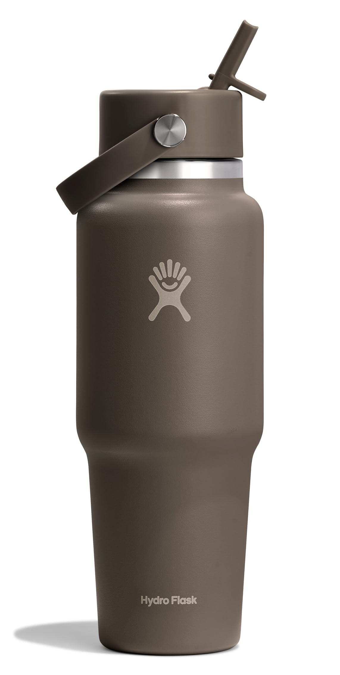 Hydro Flask front view showing sandpiper color and cupholder-friendly silhouette for travel