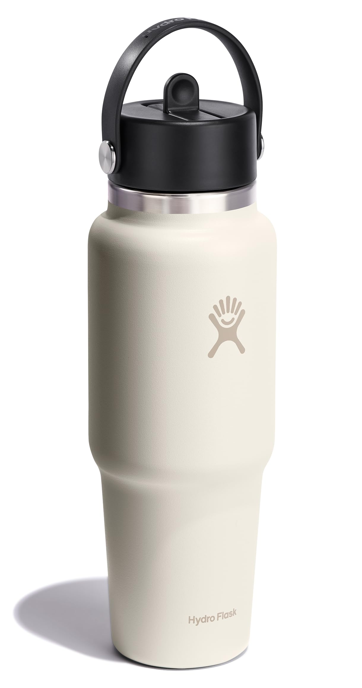 Hydro Flask wide mouth filled with ice showing easy ice insertion benefit