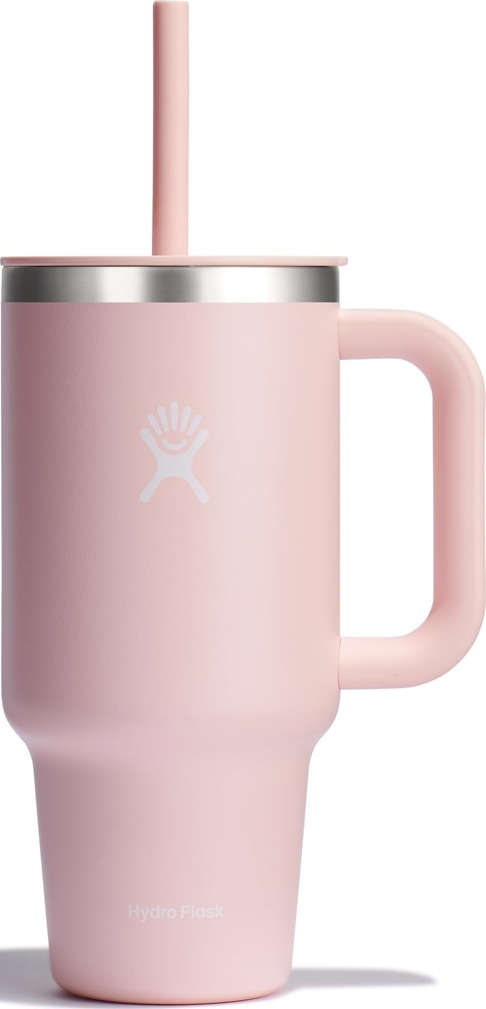 Hydro Flask front view showing 32 oz tumbler and Trillium finish, ready to go