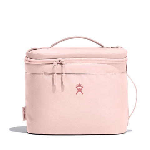 Hydro Flask Trillium front view showing zipper and handle for easy carry